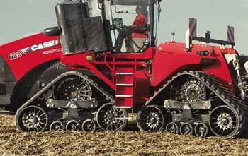 Used today in both Steiger wheeled and Quadtrac tracked models, articulated pivot steering means no loss of power or torque to any track during turns, no skid turning