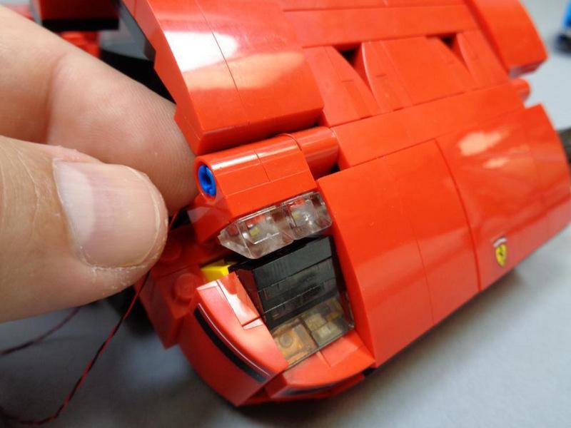 Step 9 Test the Flexibility of the Headlights Pull in any loose LED wires so no wires are visible outside of the