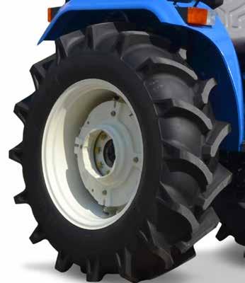 Nimble turning performance A turning radius as low as 2.9 metres (Sealed Portal Axle 4WD) can be achieved, making light work of headland turns in even the smallest and tightest fields.