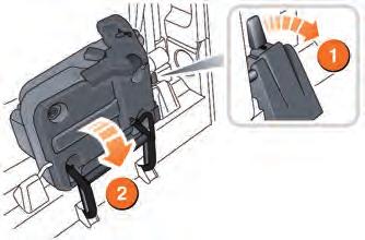 Header title Third row seats Folding and stowing Unfolding 1. Lower the head restraints as much as possible. 2.