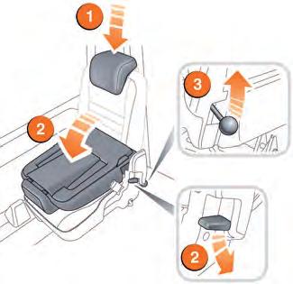 Fold the seat upwards until it latches into position.