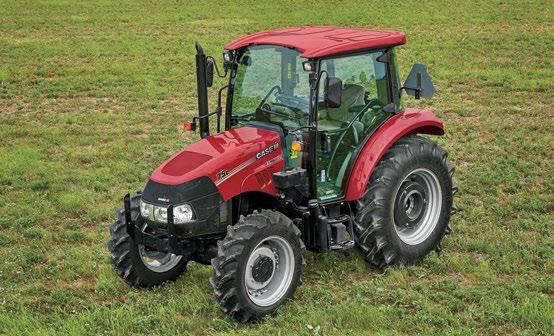 In addition, the sloped hood provides industry-leading forward visibility. Visibility through windshield Hidden area Visibility through roof panel WELCOME TO THE FARMALL UTILITY C CAB MODELS.