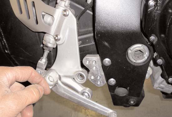 The following steps may need to be performed a few times in order to adjust everything to fit as well as you would like. 31)Reinstall the lower fairings to the motorcycle.