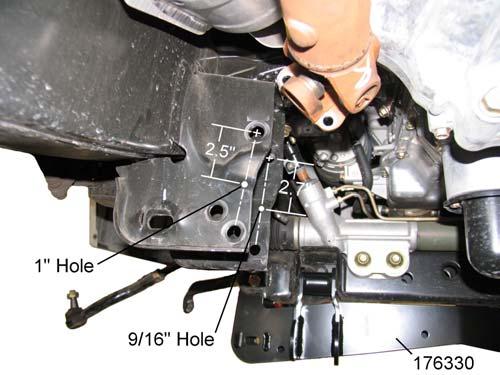 11. Reference mark half shaft flange to front differential. Remove half shaft mounting bolts. Carefully remove the front axle half shaft. 12. Reference mark the lower control arm adjusting bolts.