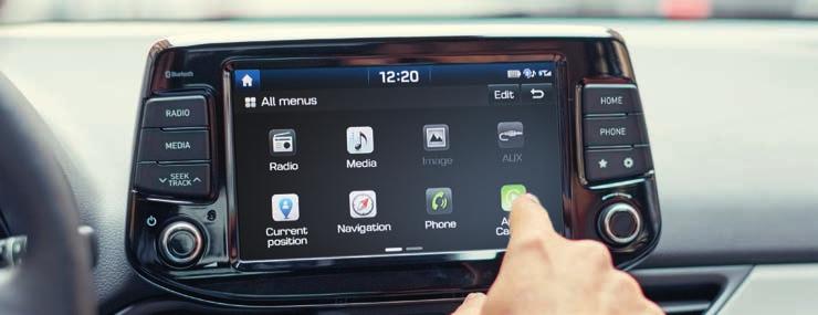 Enjoy seamless access to the navigation and infotainment systems via the floating 8 touchscreen.
