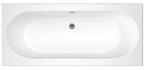 352807WT 1600 x 700 x 5mm Bath - 2TH White 158