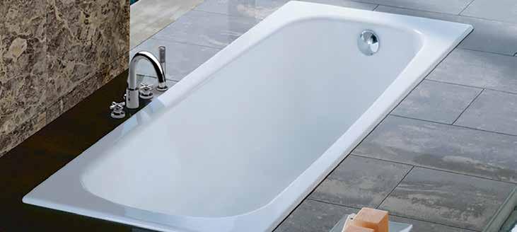 Steel Baths Bath Panels and Shower Screens Easy maintenance, regular cleaning won t affect finish Scratch, stain and