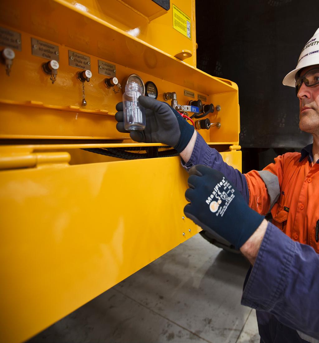 Oil & Wear Analysis Komatsu Oil and Wear Analysis (KOWA) is the spearhead of our Condition Monitoring Services (CMS).