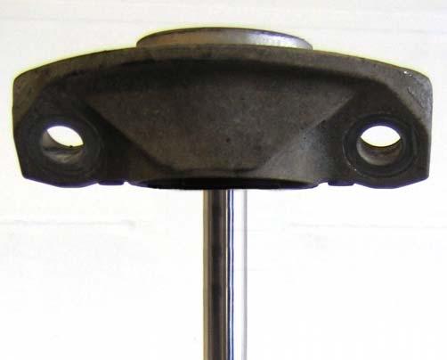 Rear axle: Supplied damper. Insert the original top mount and mount it with the supplied stop nut.