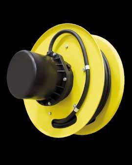 IMPORTANT MOUNTING DIRECTIONS The reel should be mounted with the main shaft level and center of the spool width in-line with the cable termination.