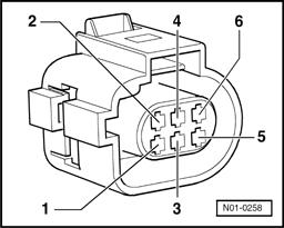 Page 6 of 7 Replace EGR Vacuum Regulator Solenoid Valve -N18- with Potentiometer for EGR - G212- => page 26-14, item 6.