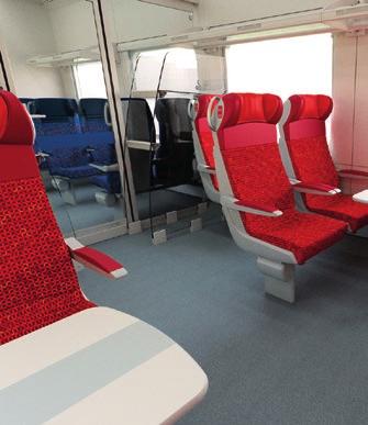 The train capacity depends on customer requirements, the specific implementation can vary it always depends on the spacing of seats, the number of seats in 1 st class, the number of places for