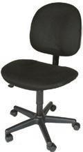 Height 23-33 H Adj Q-13 Secretarial Chair - Black 20 L