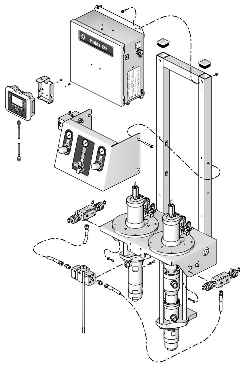 Parts Parts Pump-Based Proportioners, Models F088-F - See page for control box parts.