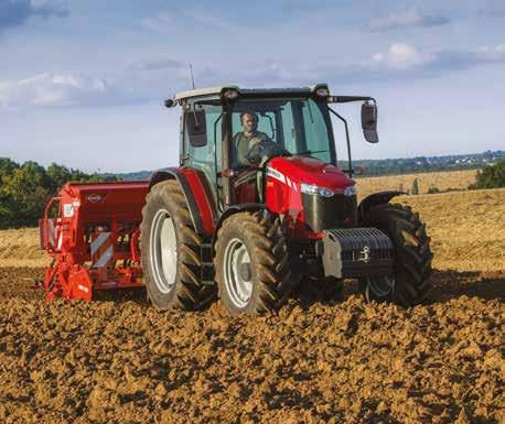 The rugged three-point linkage s maximum lift capacity of up to 5,200kg enables these tractors to handle modern implements with ease.