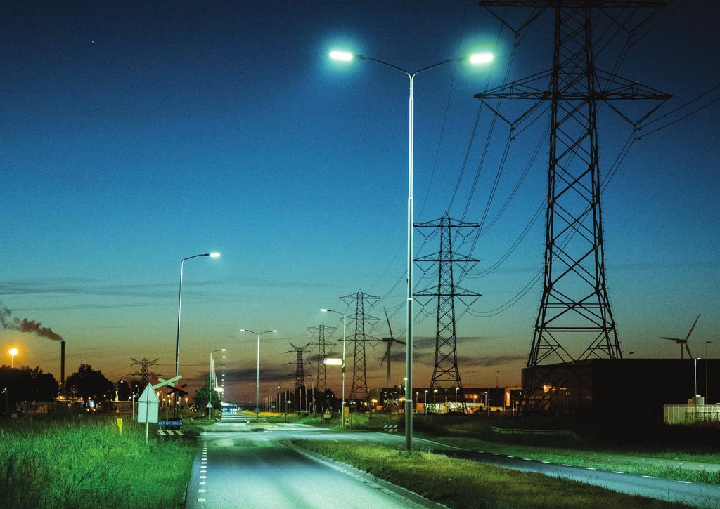 The Port controls each streetlight remotely and benefits from lower energy