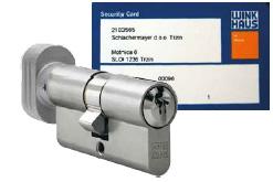 -SAFETY PROFILE CYLINDER with turn knob - 6 keys included with security