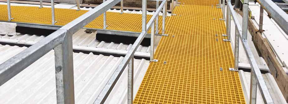 SAFE ACCESS RANGE Rapid Walkway Plant Deck Frame Ideal for establishing a safe pathway around installations on a flat roof.