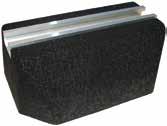 Adhered rubber mats provide additional roof protection Aluminium channel securely