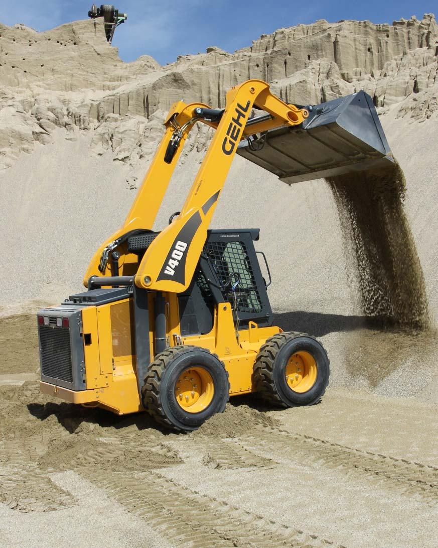 PERFORMANCE The Gehl V400 skid loader is a shining example of Gehl s superior innovation and well thoughtout product development.