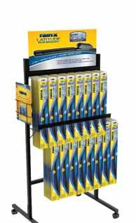 Carquest XtraClear Beam Blade Our lowest cost beam wiper blade 13 parts give you 98% coverage Swift Easy Connection Technology FREE STANDING WIPER DISPLAY RACK Purchase 70 Carquest XtraClear beam