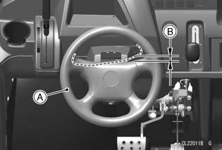 136 MAINTENANCE AND ADJUSTMENT Steering Wheel In accordance with the Periodic Maintenance Chart, check the steering wheel for the specified free play and smooth operation.