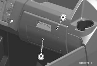 GENERAL INFORMATION 61 Glove Compartment/Tool Kit A glove compartment is provided at the right side of the