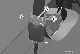 The seat belt is equipped with a dual mode latch plate. Under normal driving conditions the belt will self adjust to the seat occupant so that it is snug around both the occupant's waist and shoulder.