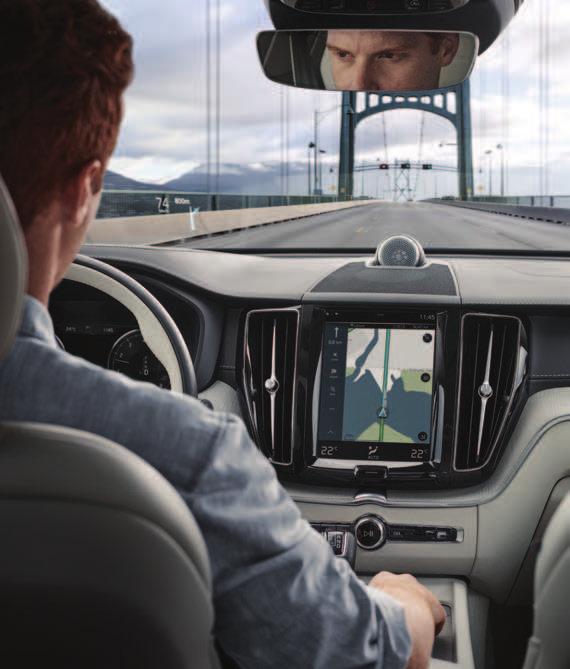 Talk to your Volvo and voice control will carry out your instructions. Let Sensus Navigation be your guide, helping you ind your destination and keeping you informed.