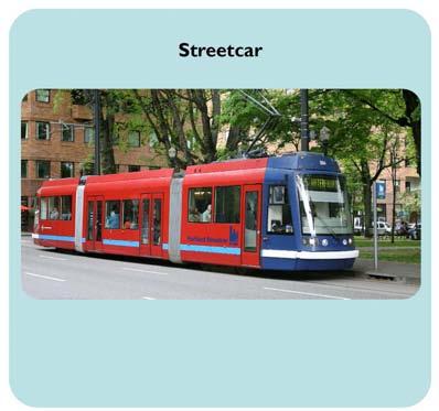 Streetcar Figure 4 Streetcar Mode Streetcar refers to rail transit vehicles that are lighter and smaller than light rail vehicles currently operating on the Metro system, and are shown in Figure 4.