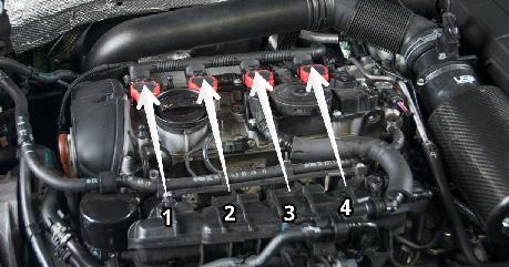 2 1. Remove engine cover by grabbing
