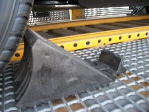 Chocks should be set at the maximum height allowable without causing damage to the vehicle or violating the AAR standard for clearance from vehicle body to chock.
