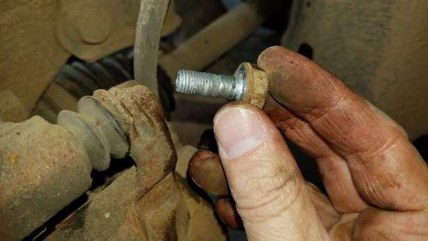 Put the bolts back in, and tighten them. Don t overdo it. Use a torque wrenchto tighten them to 25 ft-lbs.