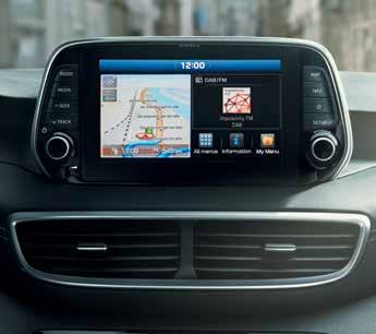 Android Auto is a registered trademark of Google Inc. 8 Floating touch-screen One of the big changes inside the cockpit of the New Tucson is the seamless 8 touch-screen.