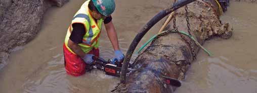 SOLUTIONS FOR UTILITY PIPE ALSO CUTS CONCRETE, STONE, BRICK & MASONRY - SEE PAGE 8 FEATURES AND BENEFITS Also operates ProFORCE diamond chain Increased safety 566537 566123 Better operator control