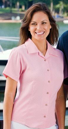 00 Ladies Fine Bedford Cord Camp Shirt Style 3001 Pink 2 102 13 35 32 $35.