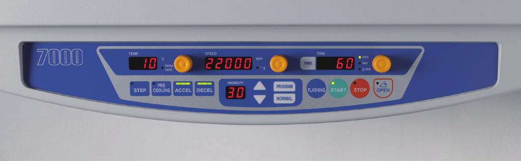 052-7080 Compact design to make the best use of laboratory The widths of centrifuges are 64cm and 50cm, which can secure space of laboratory.