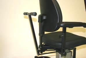With a driving handle it s easy to move the chair with or without a patient sitting in the chair. The handle is set at the back of the chair. See picture below. 7.2.