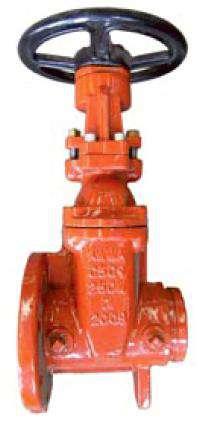 138-250PSI AWVVA C509 Flanged X Grooved-End Gate Valve Bolted Bonnet Outside Screw and Yoke Resilient Wedge Flanged X Grooved- End 250 PSI/17.