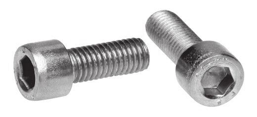 SOCKET SCREWS Socket Screws are also known as Allen Head Bolts and are fastened with a hex Allen wrench. Socket Screws are available in various head styles and materials.