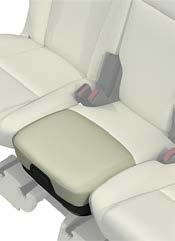 Pull the handle in the front edge of the booster seat forward and then up so that the booster seat is raised. 2.