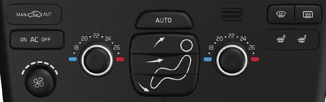 electronic climate control ECC UTOMTIC CONTROL In UTO mode the ECC system controls all functions automatically making driving simpler with optimum air quality.