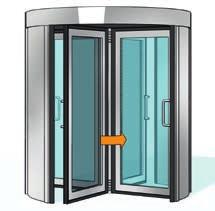 Basic equipment Revolving Doors RDR RDR-C03 Note Including emergency escape function, activation by means of emergency off-switch located at inner corner post.