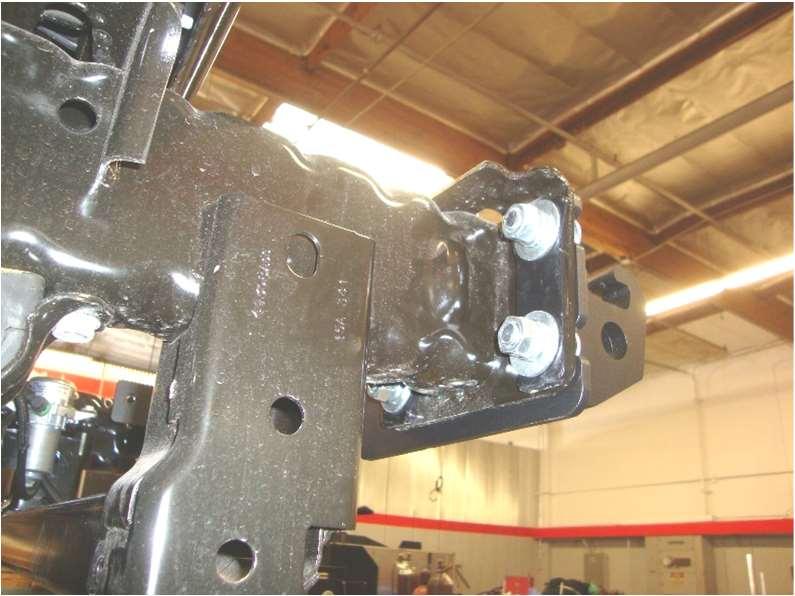Secure mounting bracket using four ½ X 1 ½ long carriage bolt.