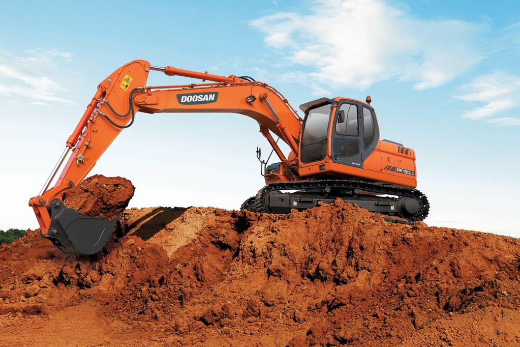 Doosan DX180LC Hydraulic Excavator : New Model with Novel Features The new DX180LC hydraulic excavator has all the advantages of the previous model, the Solar 180LC and now offers additional added