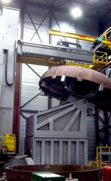 Typical Applications for Heavy Positioners: Automated welding of heavy thick-walled dish ends Cladding of pressure vessel components Narrow gap and tandem narrow