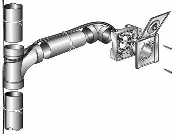 INSTALLATION INFORMATION FOR MOUNTING FRAMES, INLET VALVES AND CONTROL LINES CONTROL LINE You must connect the control line parallel to the pipe system.