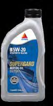 CONVENTIONAL AND SYNTHETIC-BLEND PASSENGER CAR MOTOR OILS CITGO SUPERGARD SAE 5W-20, 5W-30, 10W-30 and 10W-40 motor oils meet or exceed the performance requirements for the latest domestic and
