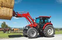 FAST AND SAFE Top travel speeds of 30kph or 40kph are available on Farmall A tractors and, for additional assurance of safe stopping in all conditions, a braked front axle is