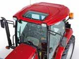 2WD available on Farmall 95 A EASY ACCESS AND A GREAT VIEW Slim pillars, large mirrors, a broad windscreen and carefully-designed door and window glass mean that, with a Farmall A, the view to